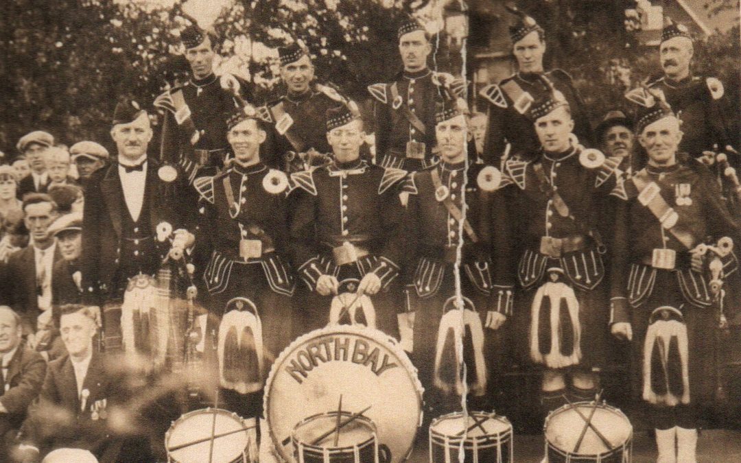100 years of the North Bay Pipes and Drums book launch and free performance tonight