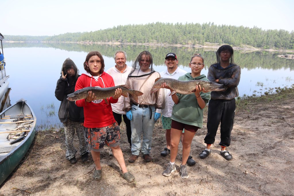norm dokis, french river, students fishing