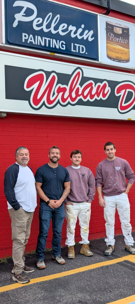 Richard Pellerin and his three boys, Patrick, Mathieu and Justin.