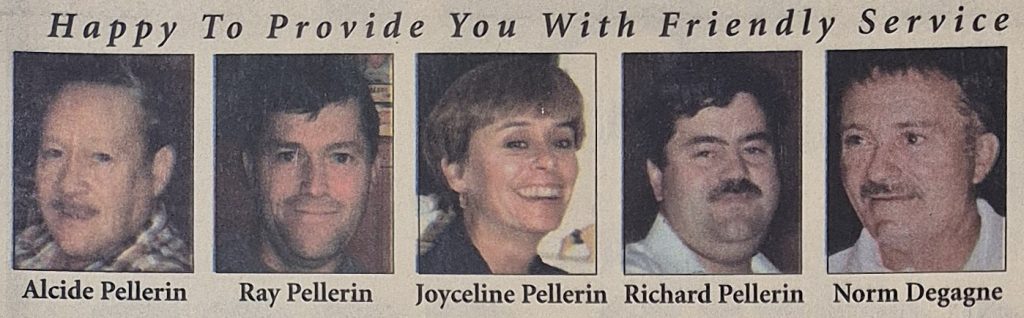 Pellerin Paints celebrated their 45th anniversary with a spread in The Nugget in 2002.
