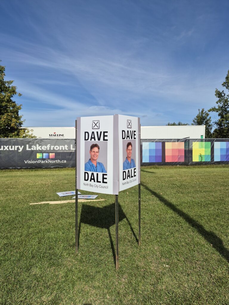 dave dale municipal election sign